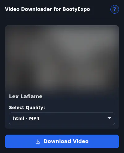 Bootyexpo Video Downloader browser extension screenshot 6